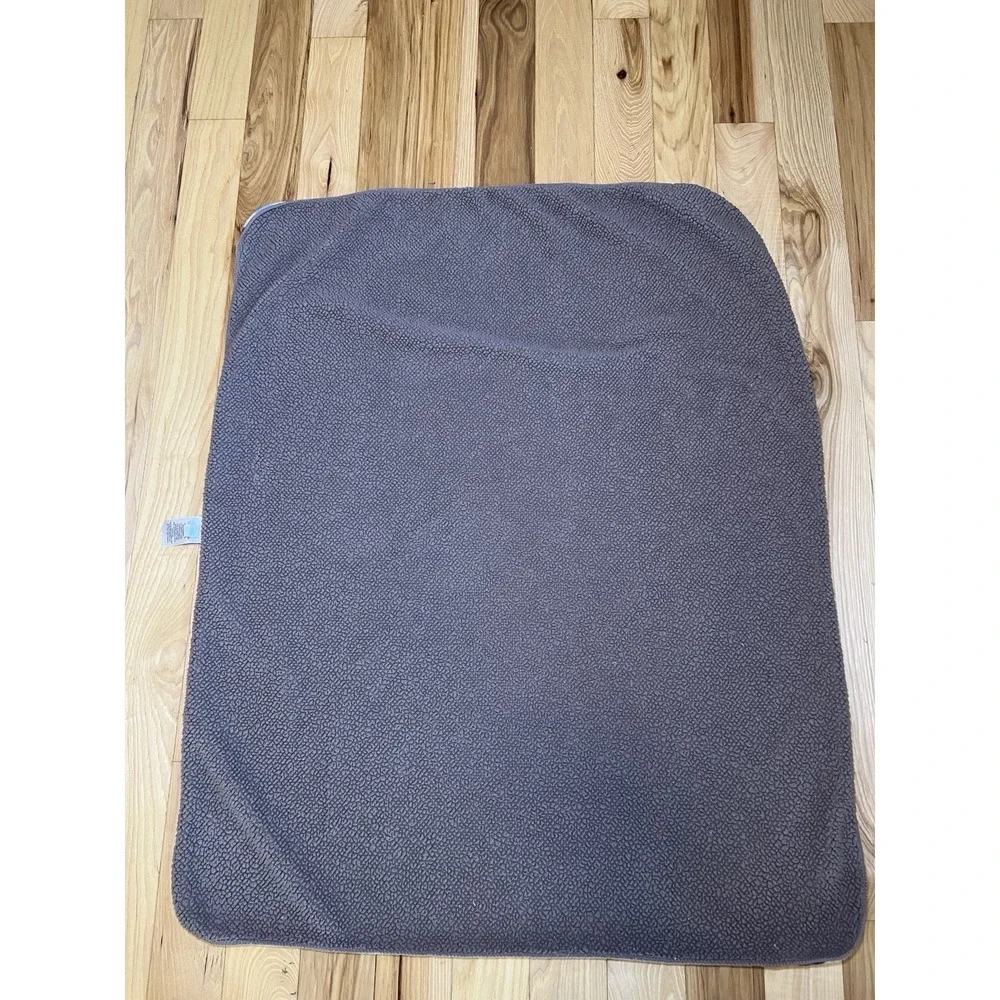 Garanimals Tan Brown‎ Blue Lime Green Polka Dot Baby Blanket Sherpa Security